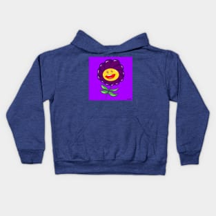 Morado sunflower ecopop Kids Hoodie